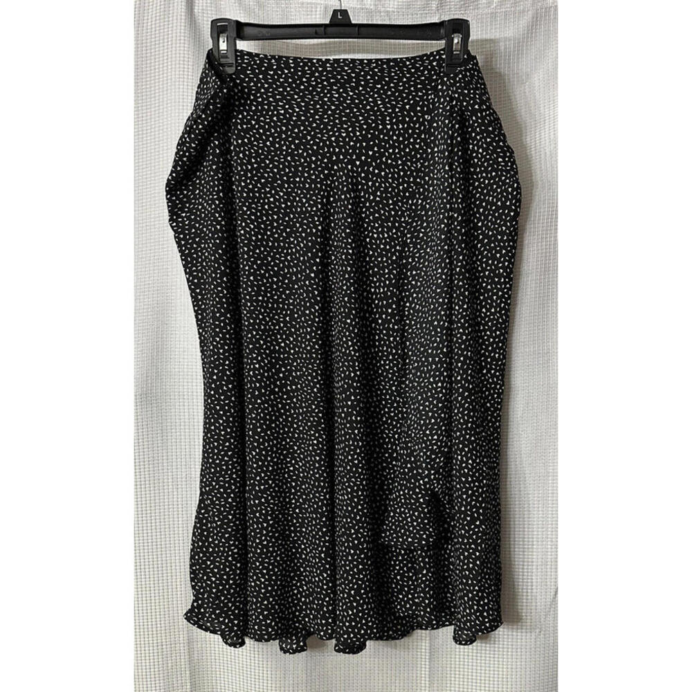 NWT Premise Womens Black White Casual Lined Designer Skirt‎ Plus Size 14